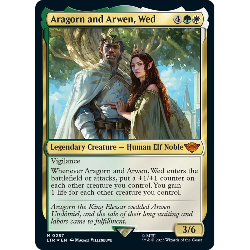 Aragorn and Arwen, Wed [The Lord of the Rings: Tales of Middle-Earth]
