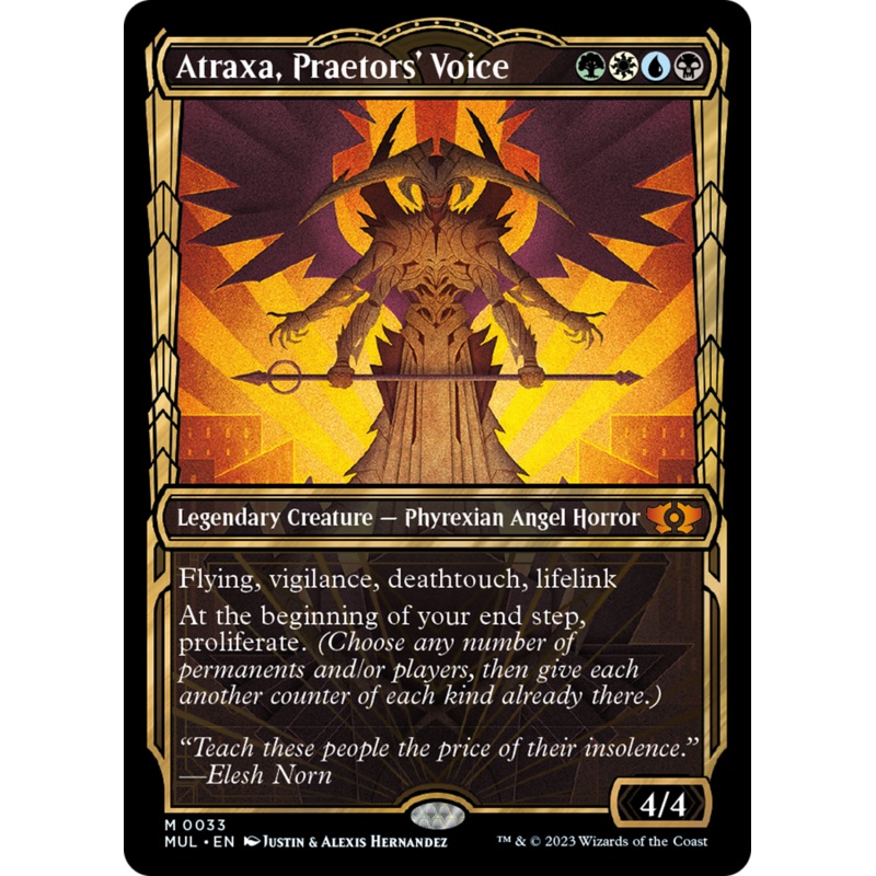 Atraxa, Praetors' Voice (Halo Foil) [Multiverse Legends]