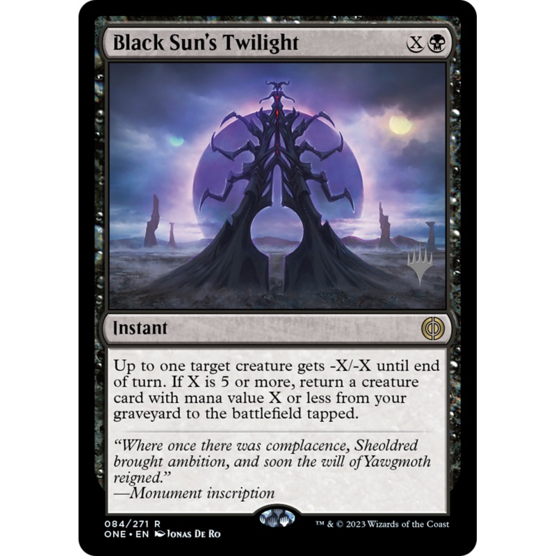 Black Sun's Twilight (Promo Pack) [Phyrexia: All Will Be One Promos]
