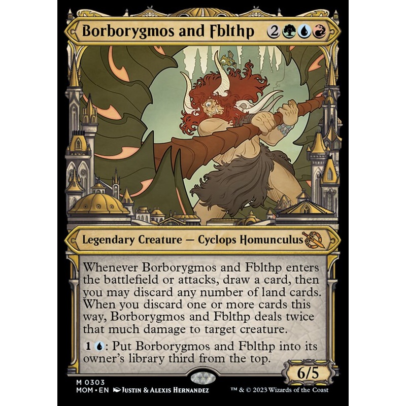 Borborygmos and Fblthp (Showcase Planar Booster Fun) [March of the Machine]