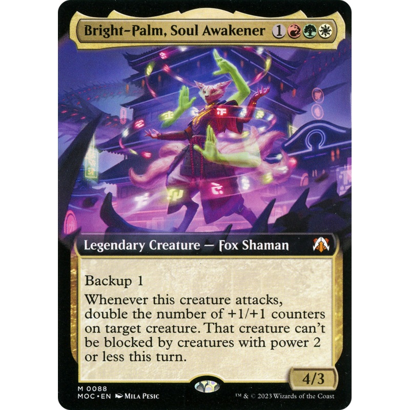 Bright-Palm, Soul Awakener (Extended Art) [March of the Machine Commander]