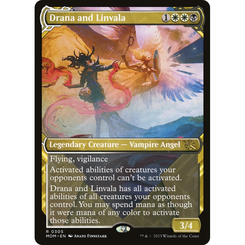 Drana and Linvala (Showcase Planar Booster Fun) [March of the Machine]