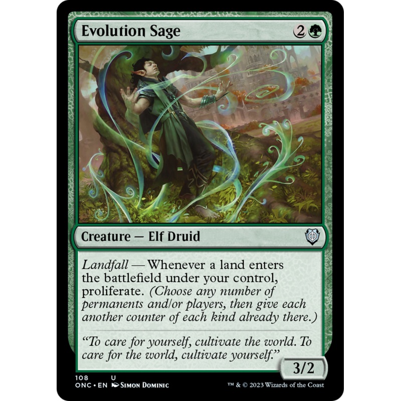 Evolution Sage [Phyrexia: All Will Be One Commander]