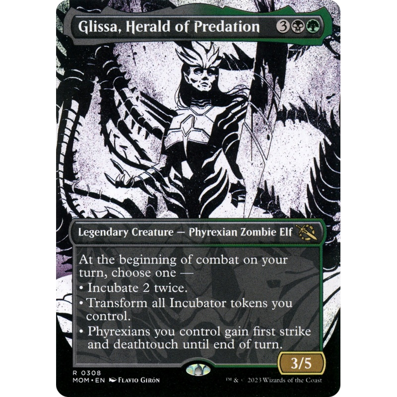 Glissa, Herald of Predation (Showcase Planar Booster Fun) [March of the Machine]