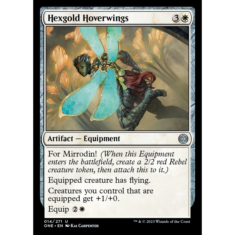 Hexgold Hoverwings [Phyrexia: All Will Be One]