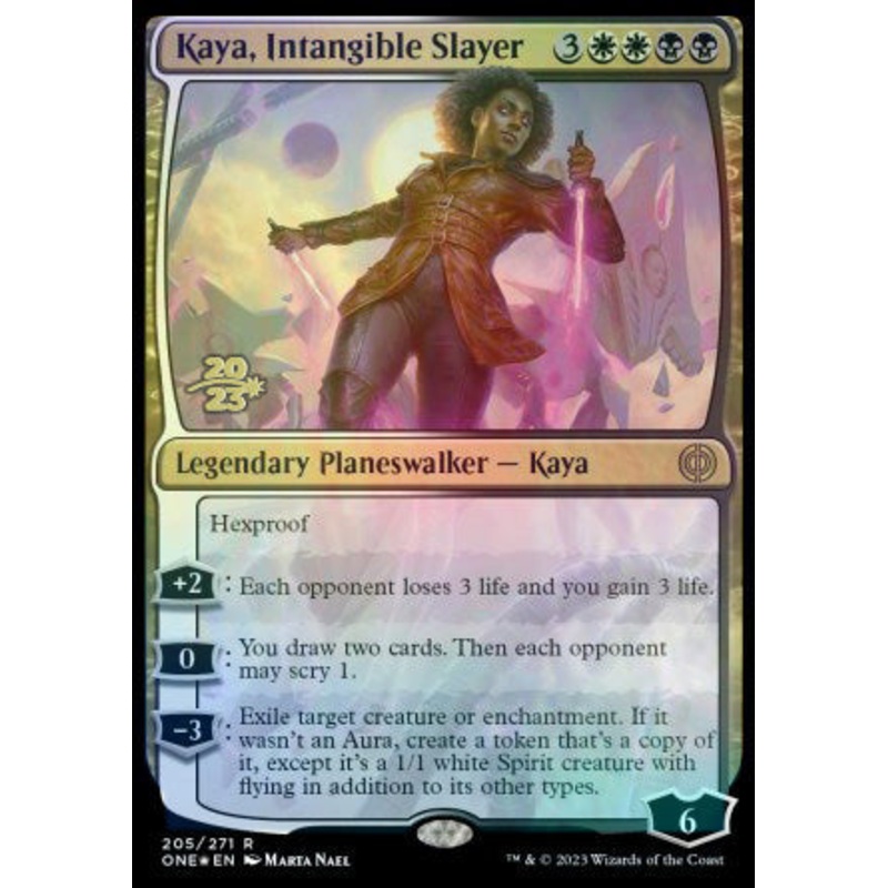 Kaya, Intangible Slayer [Phyrexia: All Will Be One Prerelease Promos]