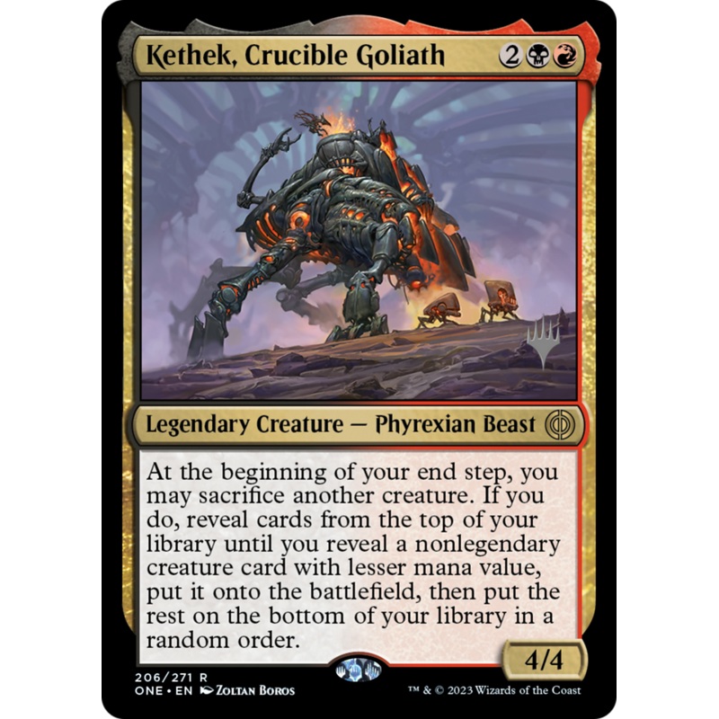 Kethek, Crucible Goliath (Promo Pack) [Phyrexia: All Will Be One Promos]