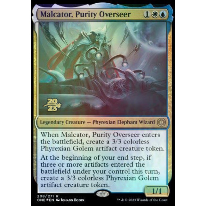 Malcator, Purity Overseer [Phyrexia: All Will Be One Prerelease Promos]
