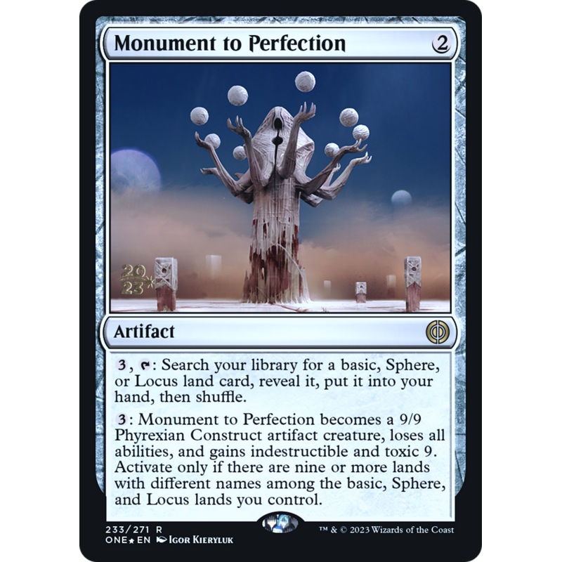 Monument to Perfection [Phyrexia: All Will Be One Prerelease Promos]