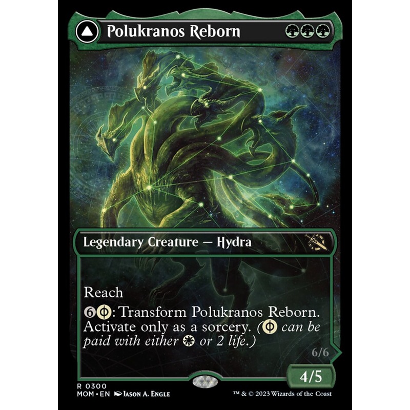 Polukranos Reborn // Polukranos, Engine of Ruin (Showcase Planar Booster Fun) [March of the Machine]