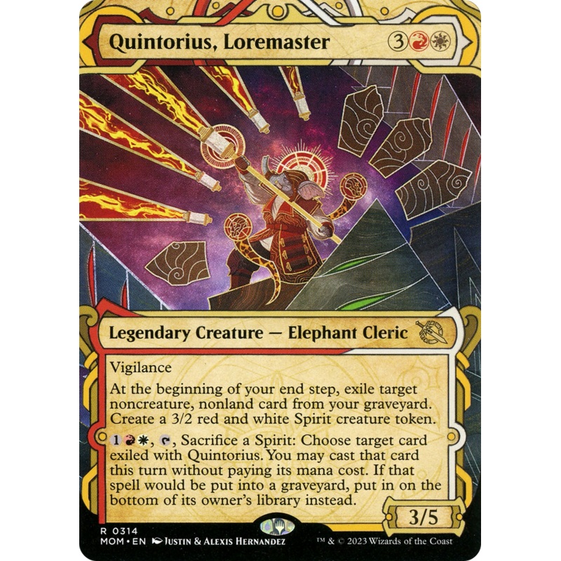 Quintorius, Loremaster (Showcase Planar Booster Fun) [March of the Machine]