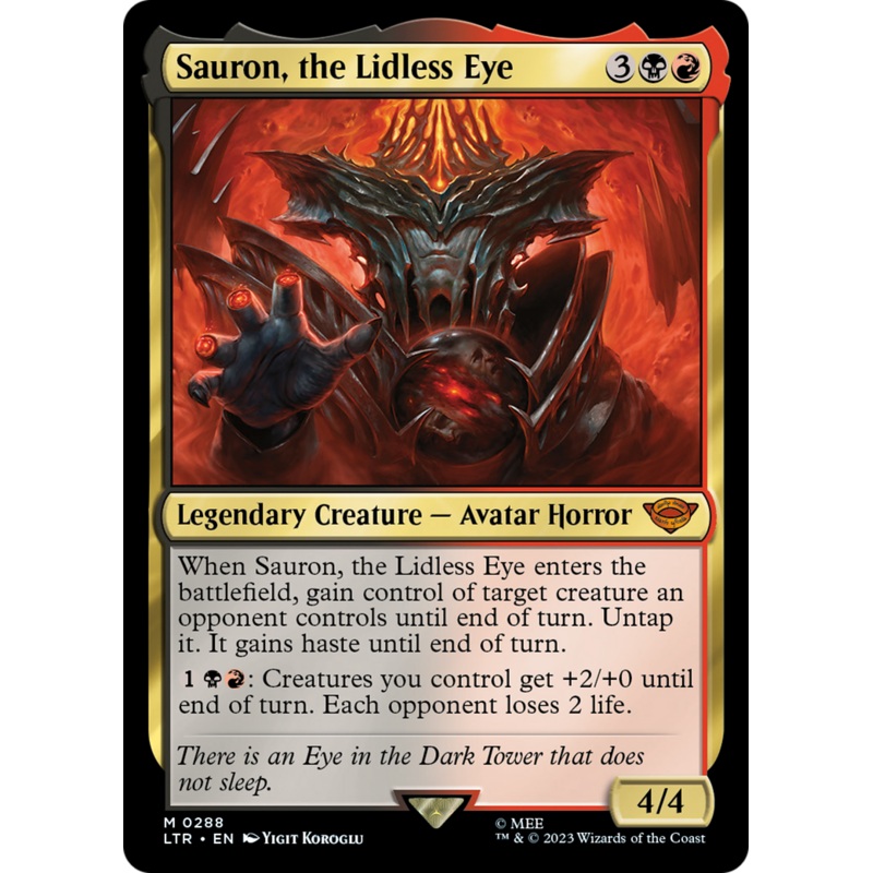 Sauron, the Lidless Eye [The Lord of the Rings: Tales of Middle-Earth]