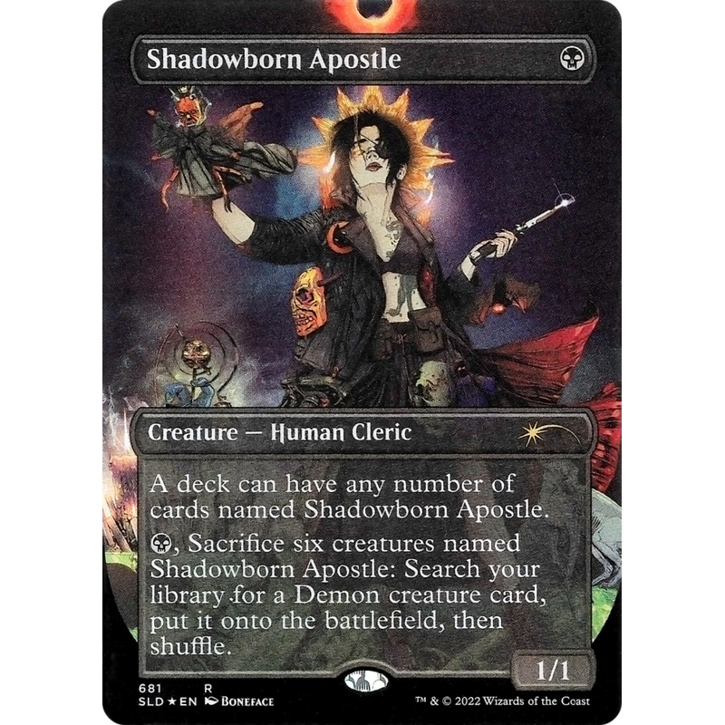 Shadowborn Apostle (681) (Borderless) [Secret Lair Drop Promos]