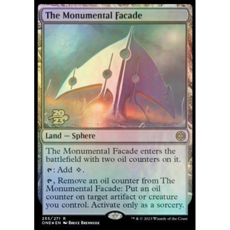 The Monumental Facade [Phyrexia: All Will Be One Prerelease Promos]