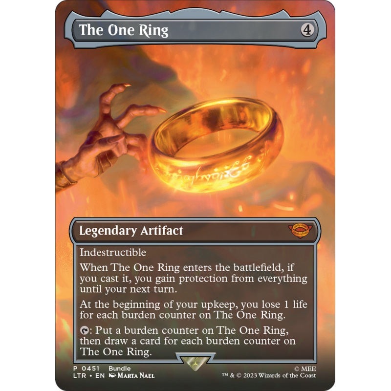 The One Ring (Borderless Alternate Art) [The Lord of the Rings: Tales of Middle-Earth]