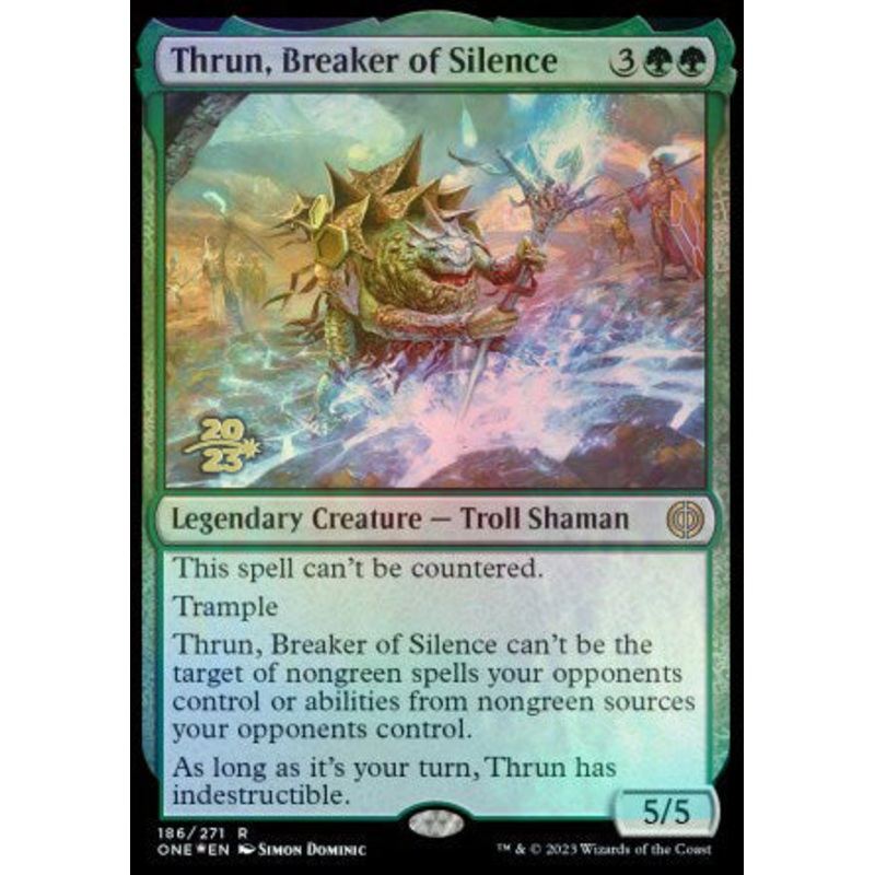 Thrun, Breaker of Silence [Phyrexia: All Will Be One Prerelease Promos]