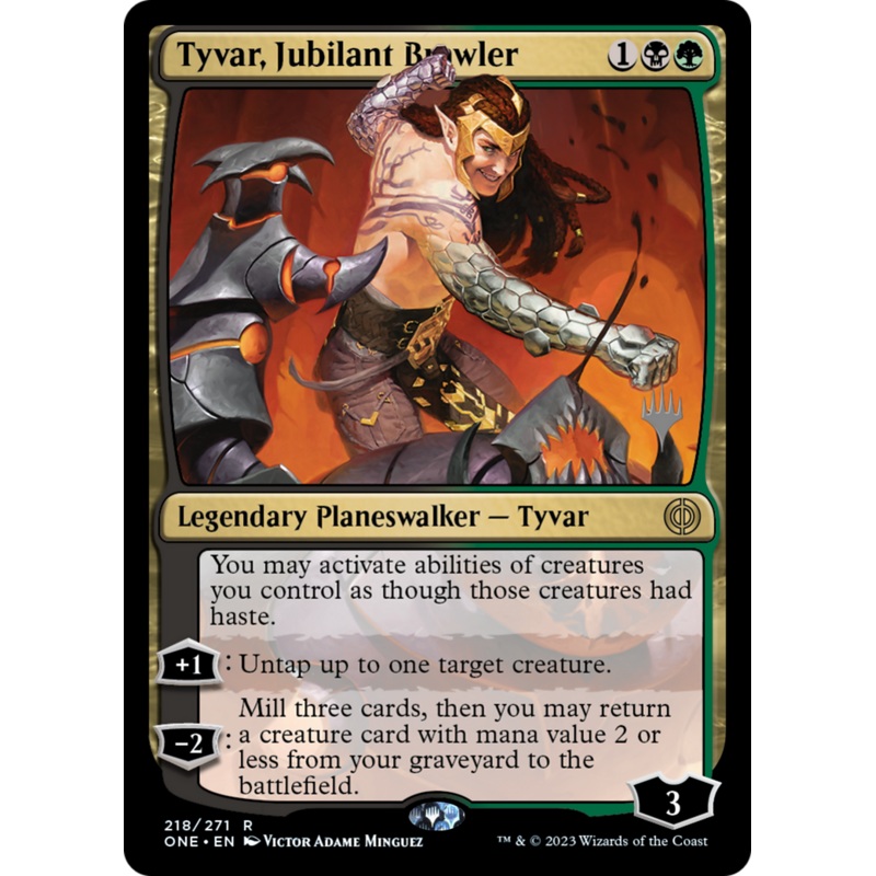 Tyvar, Jubilant Brawler (Promo Pack) [Phyrexia: All Will Be One Promos]