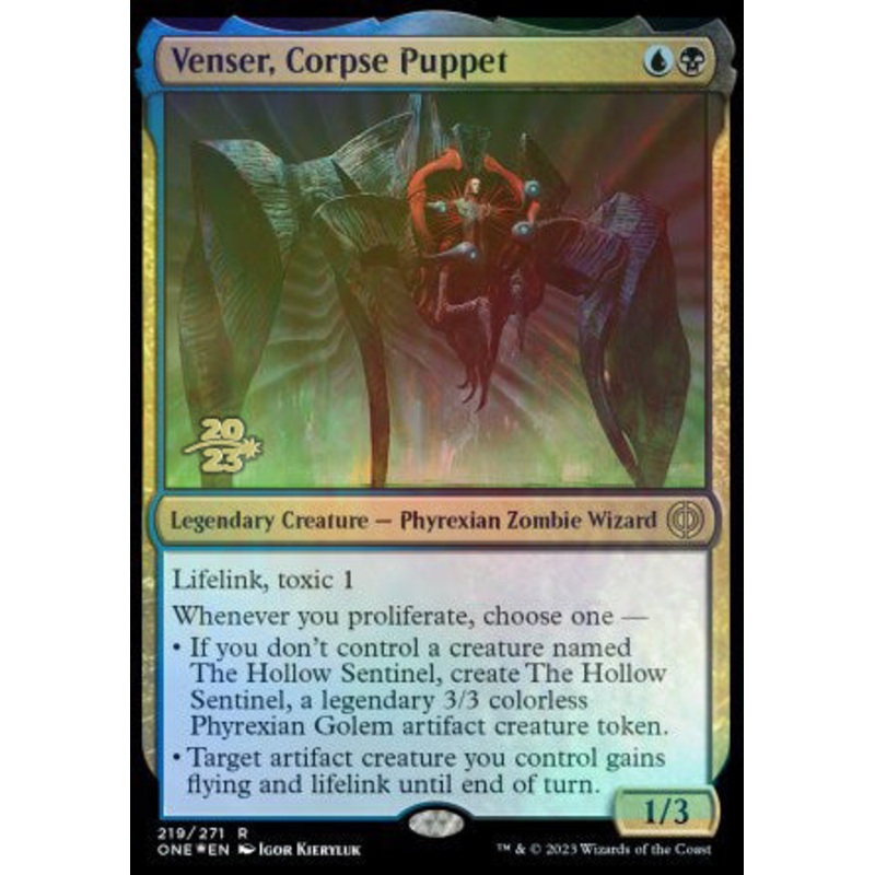 Venser, Corpse Puppet [Phyrexia: All Will Be One Prerelease Promos]