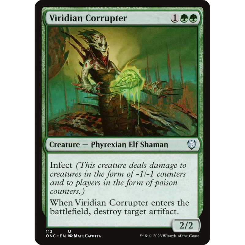 Viridian Corrupter [Phyrexia: All Will Be One Commander]