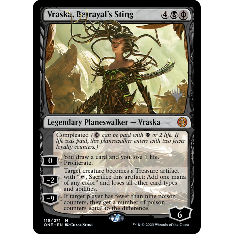 Vraska, Betrayal's Sting (Promo Pack) [Phyrexia: All Will Be One Promos]