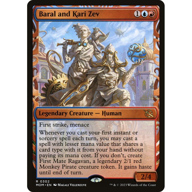 Baral and Kari Zev (Showcase Planar Booster Fun) [March of the Machine]