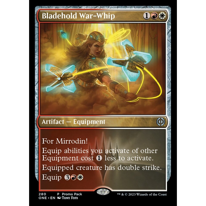 Bladehold War-Whip (Promo Pack) [Phyrexia: All Will Be One Promos]