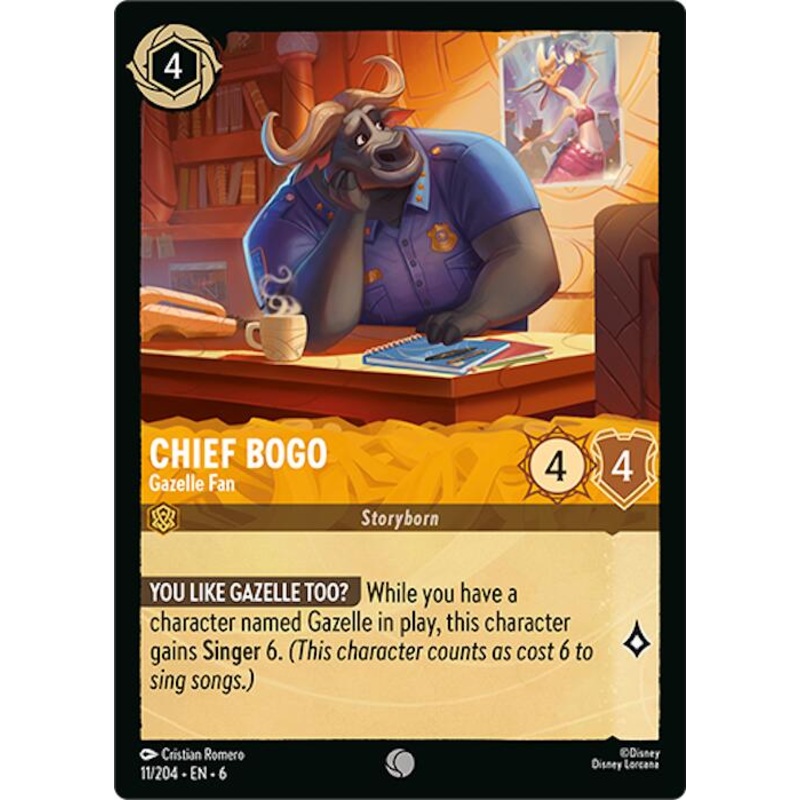 Chief Bogo - Gazelle Fan (11/204) [Azurite Sea]