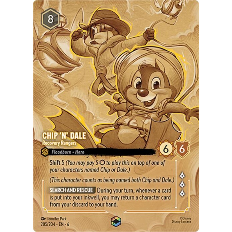 Chip 'n' Dale - Recovery Rangers (Enchanted) (205/204) [Azurite Sea]
