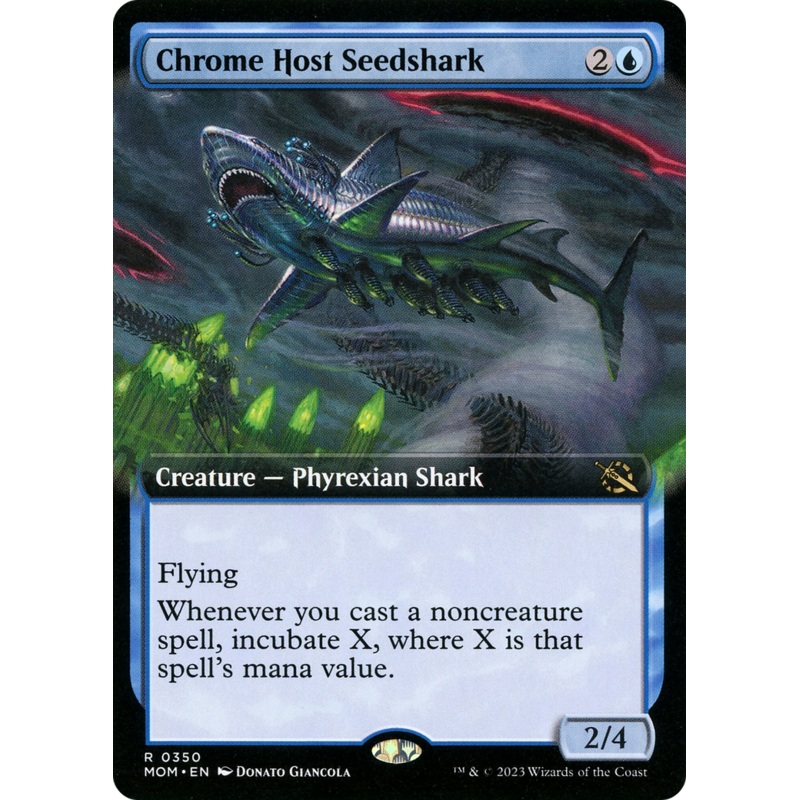 Chrome Host Seedshark (Extended Art) [March of the Machine]