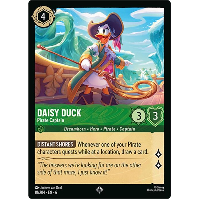 Daisy Duck - Pirate Captain (81/204) [Azurite Sea]
