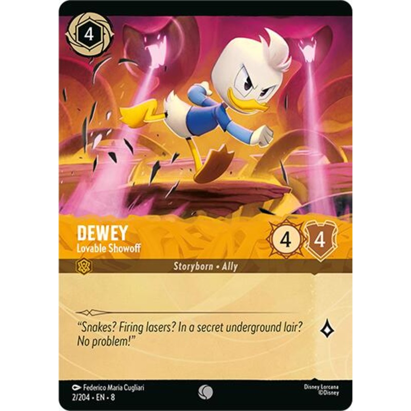 Dewey - Lovable Showoff (Foil) (2/204) [Reign of Jafar]