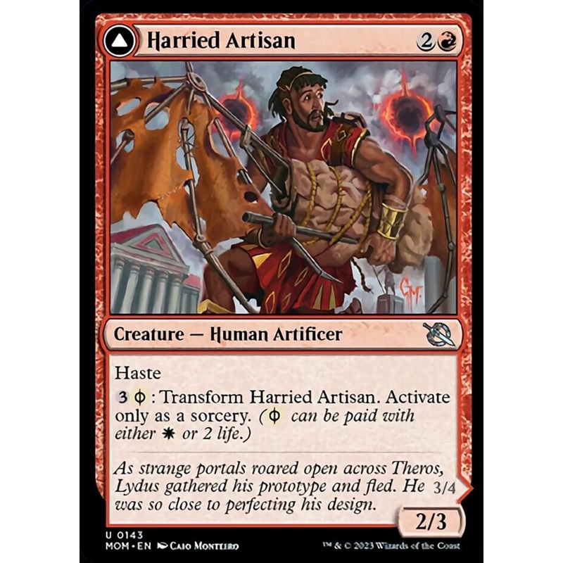 Harried Artisan // Phyrexian Skyflayer [March of the Machine]