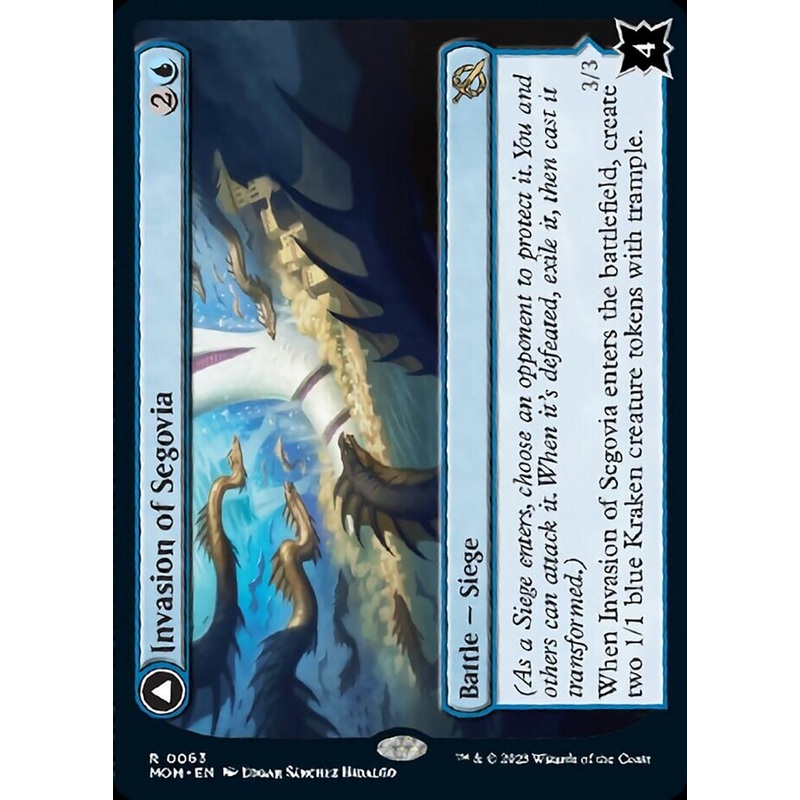 Invasion of Segovia // Caetus, Sea Tyrant of Segovia [March of the Machine]