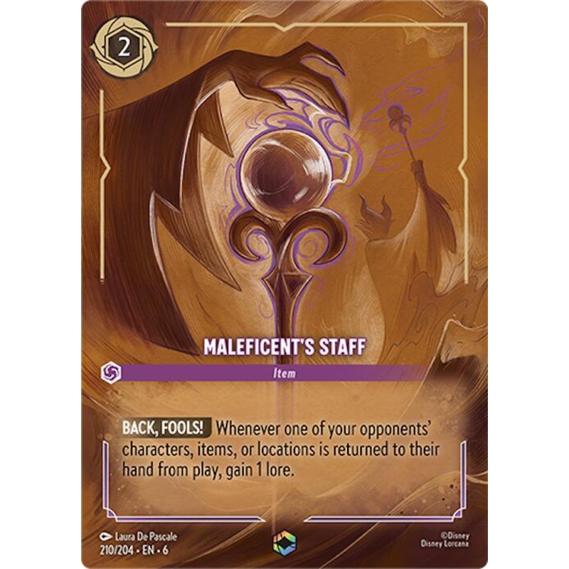 Maleficent's Staff (Enchanted) (210/204) [Azurite Sea]