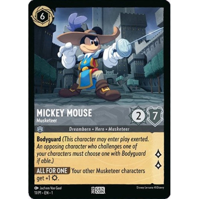 Mickey Mouse - Musketeer (GenCon 2023) (11/P1) [Promo Cards]