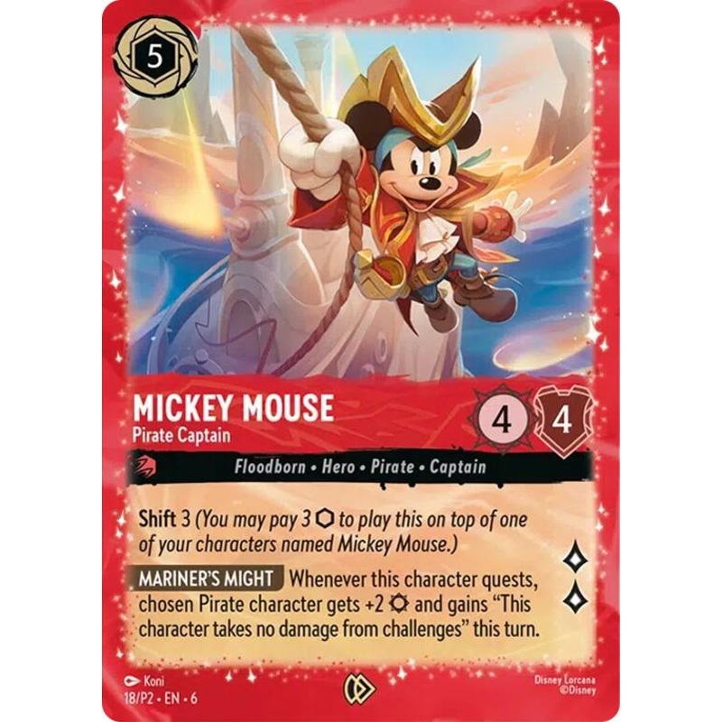 Mickey Mouse - Pirate Captain (18) [Promo Cards]