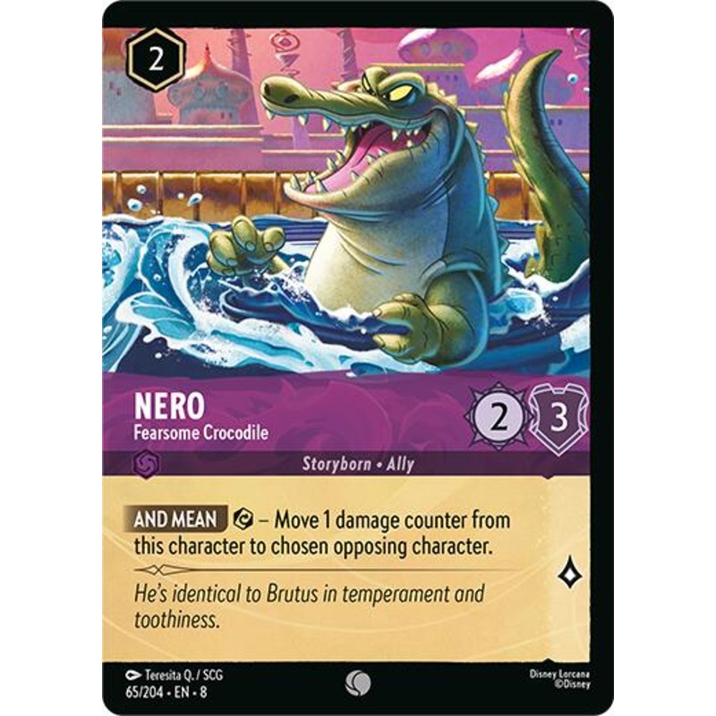 Nero - Fearsome Crocodile (Foil) (65/204) [Reign of Jafar]