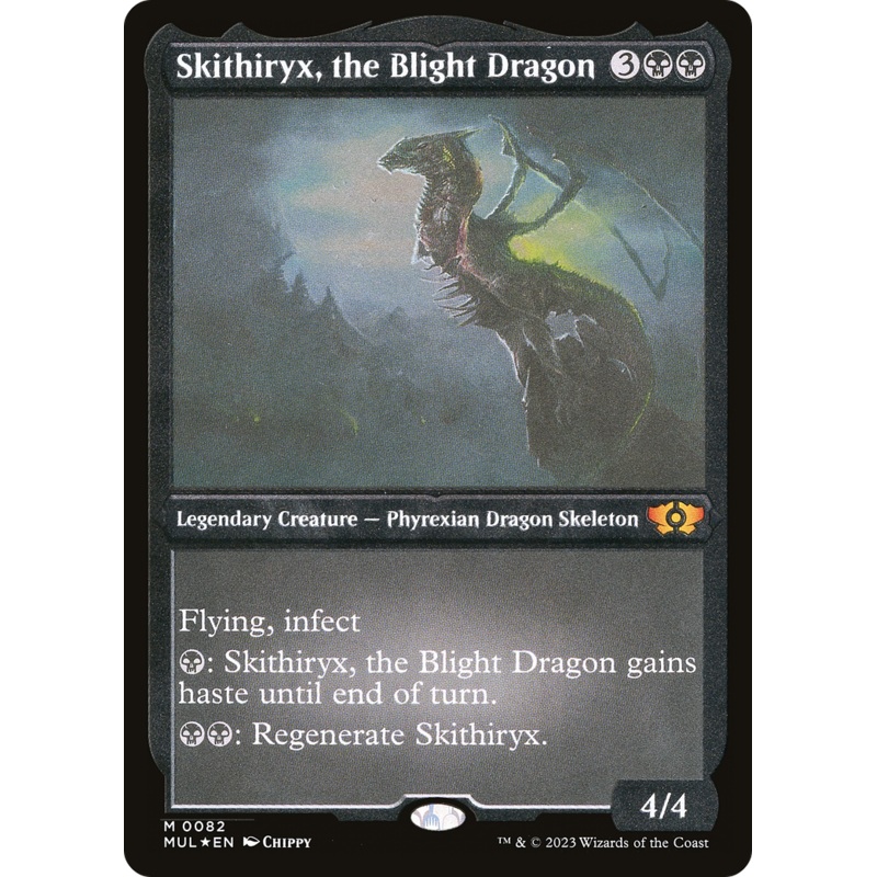 Skithiryx, the Blight Dragon (Foil Etched) [Multiverse Legends]