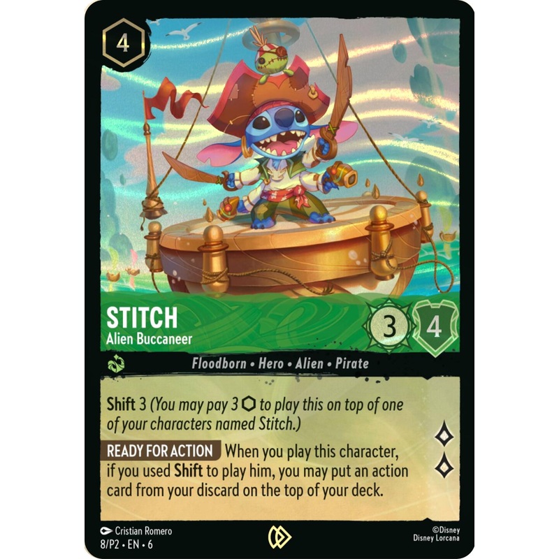 Stitch - Alien Buccaneer (Stitch Collector's Gift Set Promo) (8) [Promo Cards]