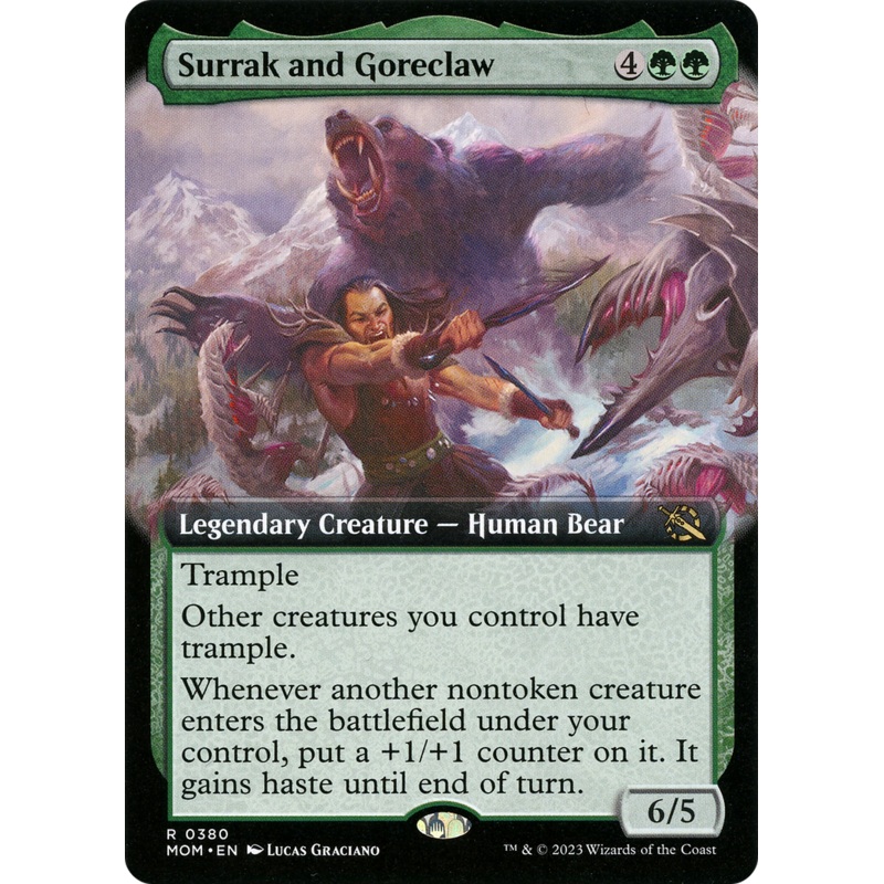 Surrak and Goreclaw (Extended Art) [March of the Machine]