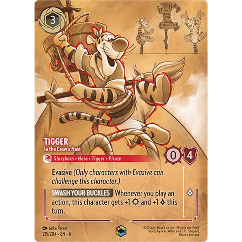 Tigger - In the Crow's Nest (Enchanted) (215/204) [Azurite Sea]