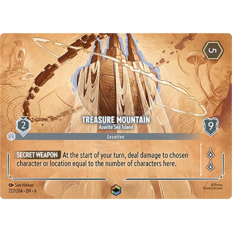 Treasure Mountain - Azurite Sea Island (Enchanted) (222/204) [Azurite Sea]