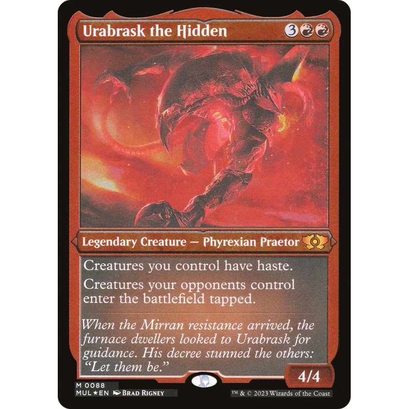 Urabrask the Hidden (Foil Etched) [Multiverse Legends]