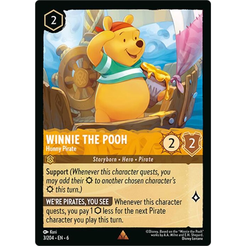 Winnie the Pooh - Hunny Pirate (3/204) [Azurite Sea]