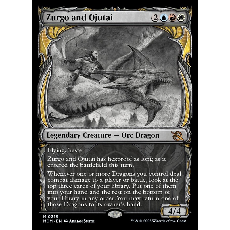 Zurgo and Ojutai (Showcase Planar Booster Fun) [March of the Machine]