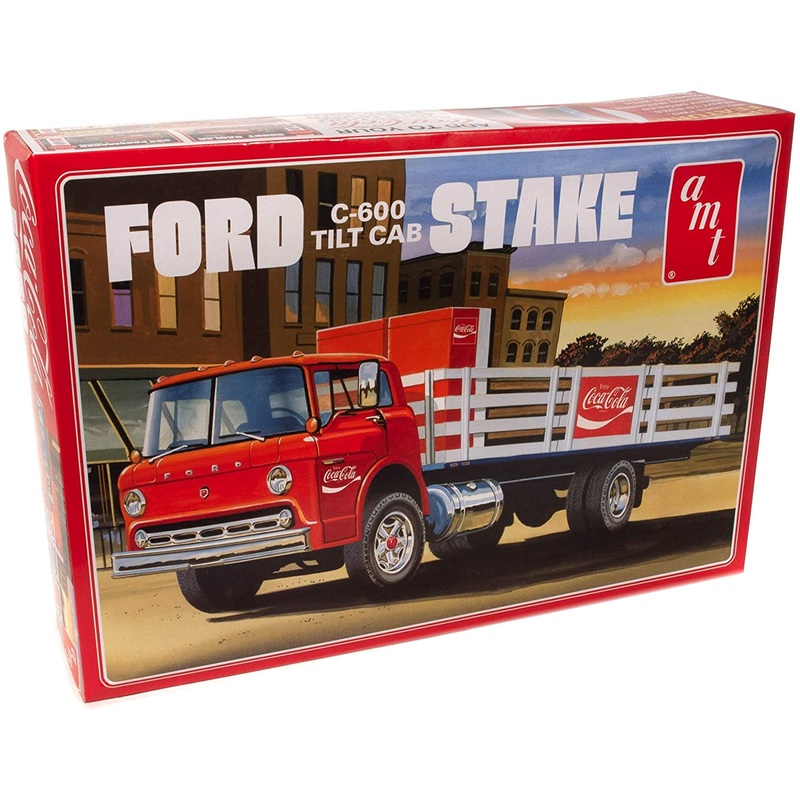 AMT 1147 1/25 Ford C600 Stake Bed w/Coca-Cola Machine