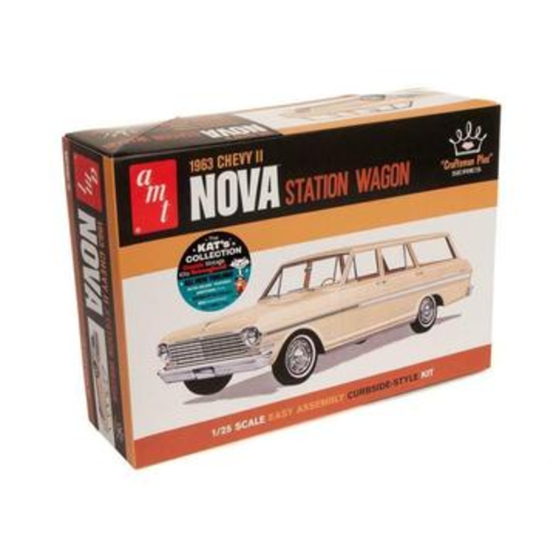 AMT 1202/12 1/25 1963 Chevy II Nova Station Wagon Craftsman