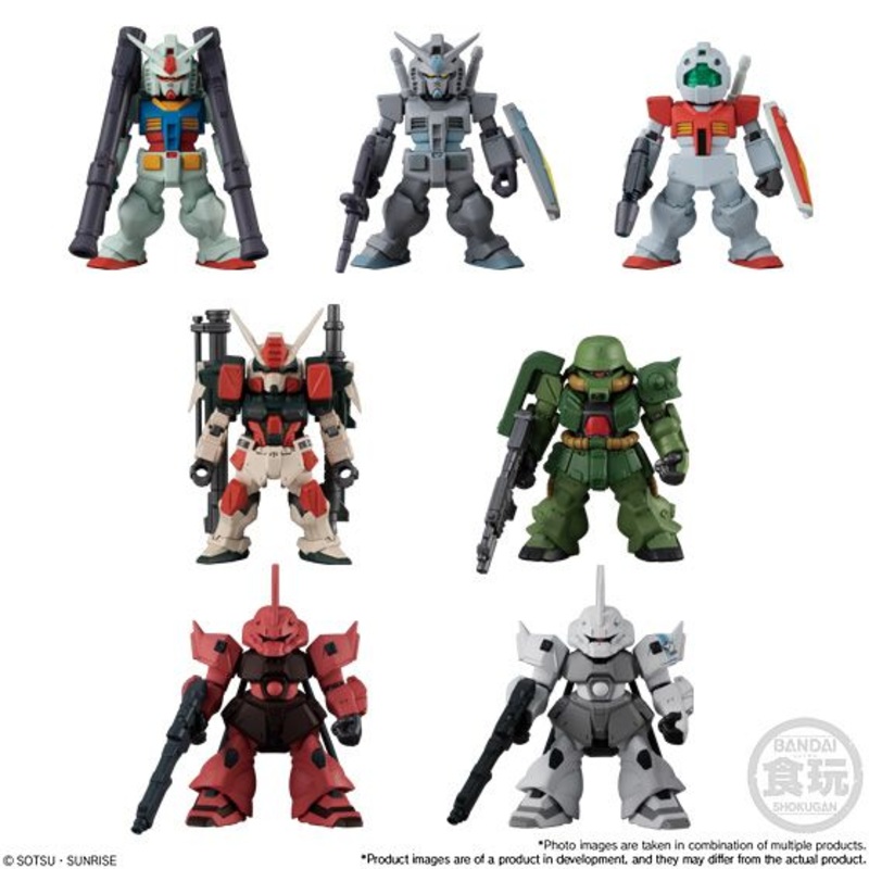 BANDAI 2589786 FW Gundam Converge #22 (Set of 7) "Mobile Suit Gundam", Bandai Shokugan Converge
