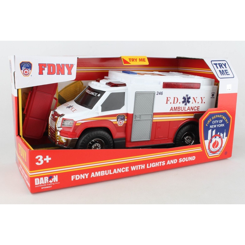 DARON NY206007 FDNY AMBULANCE W/LIGHTS & SOUND