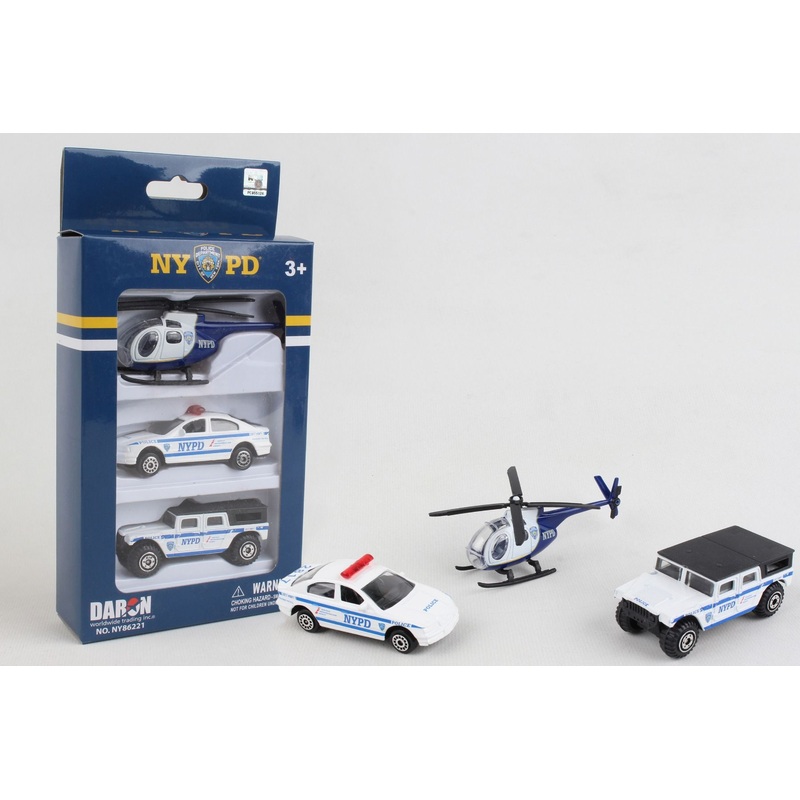 DARON NY86221 NYPD 3 PIECE VEHICLE SET